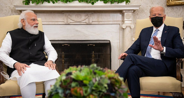 Indian Prime Minister Narendra Modi and US President Joe Biden will meet in Tokyo on Tuesday