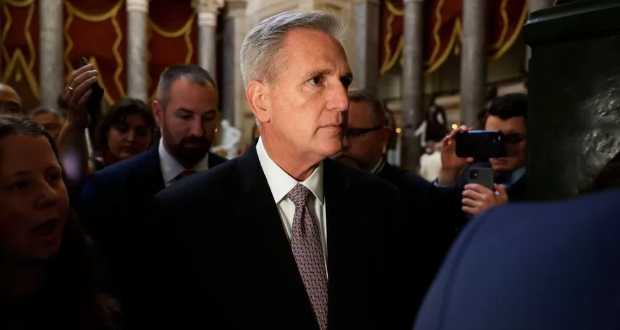 It would take a simple majority of the House to remove Speaker McCarthy in a floor vote