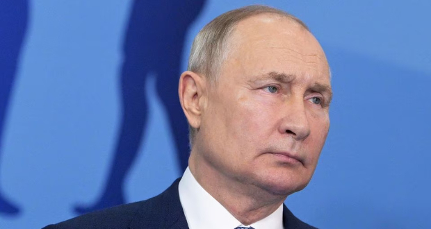 Russian President Vladimir Putin attends a ceremony via video link to open sports facilities in Perm, Russia October 19, 2023. Sputnik/Aleksey Nikolskyi/Kremlin via REUTERS
