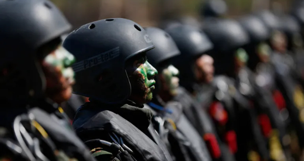 The Myanmar military has been accused of human rights violations going back years [File: Lynn Bo bo/Pool via AFP]