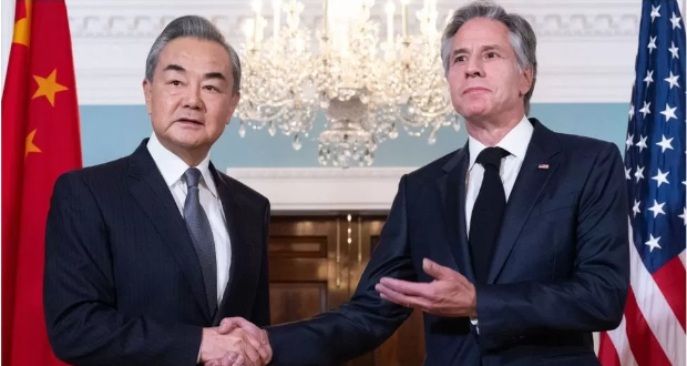Mr Wang flew to Washington to discuss the conflict with Antony Blinken