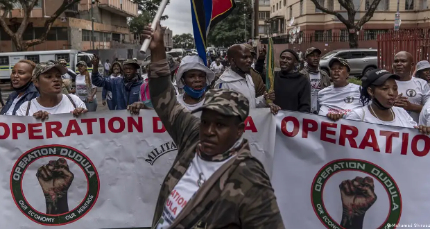 Operation Dudula supporters have turned to vigilantism in an attempt to drive out foreigners