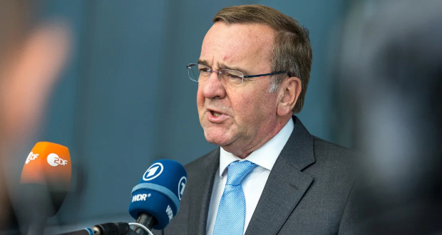 The EU member states are working to ramp up production but are likely to miss a key target, said German Defense Minister Boris Pistorius, pictured in June.