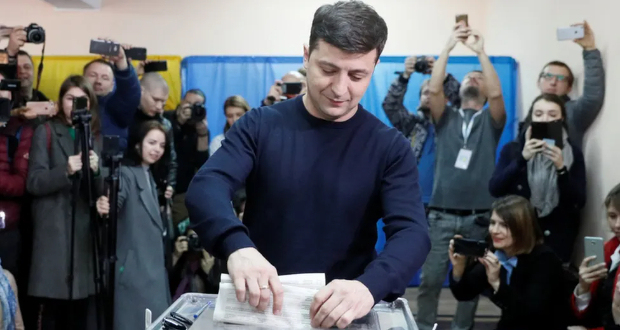 Volodymyr Zelensky was elected as Ukraine's president in 2019