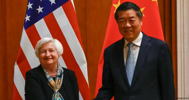 Both Yellen and Chinese Vice Premier He Lifeng were keen to show optimism