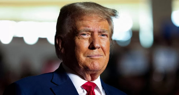 Donald Trump at a campaign rally in Erie, Pennsylvania, at the weekend
