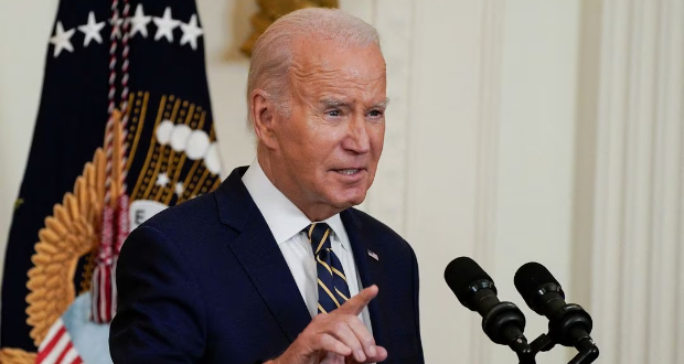 U.S. President Joe Biden delivers remarks on access to mental health care in the East Room of the White House in Washington, U.S., July 25, 2023. REUTERS/Elizabeth Frantz/File Photo