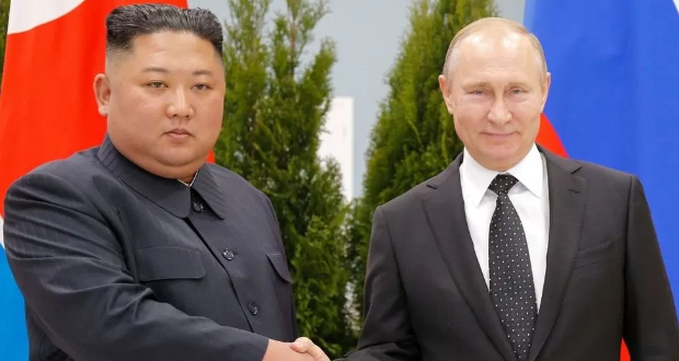 Vladimir Putin and Kim Jong Un met in the Russian port of city of Vladivostok in 2019