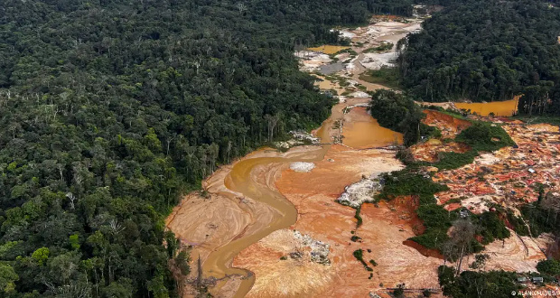 Indigenous people have been murdered in the Amazon as illegal mining encroaches on their landImage: ALAN CHAVES/AFP via Getty Images