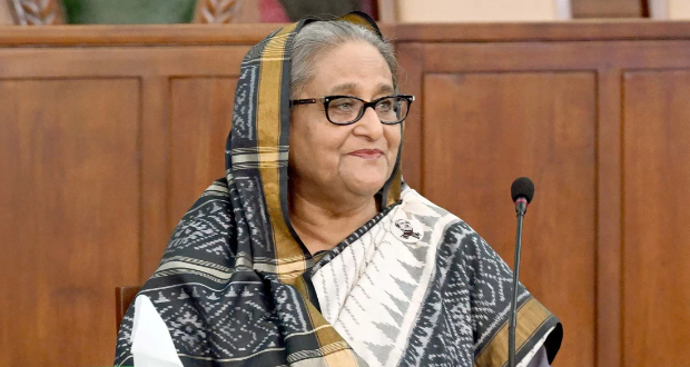 Prime Minister Sheikh Hasina attends a session in parliament on Sunday, September 3, 2023. Photo: PID
