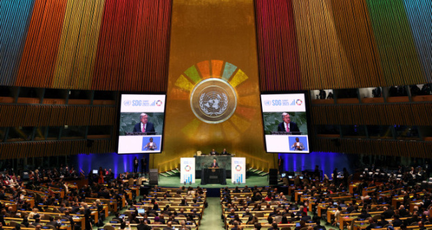 United Nations Secretary-General Antonio Guterres delivers a statement during the opening of the Sustainable Development Goals (SDG) Summit 2023, at U.N. headquarters in New York City, New York, U.S., September 18, 2023. REUTERS/Mike Segar