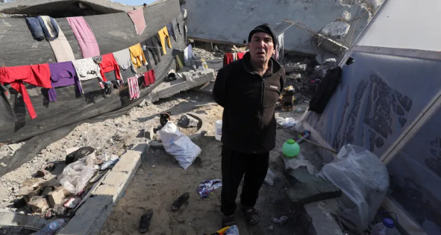 The United Nations estimates about 1.9 million Palestinians are internally displaced in Gaza after months of Israeli bombardment [File: Ibraheem Abu Mustafa/Reuters]