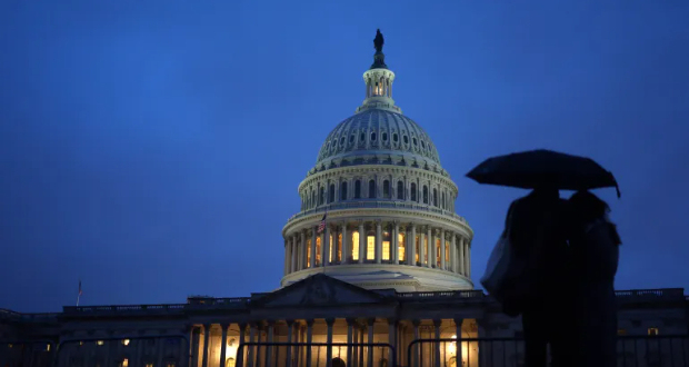 The US Senate has proposed a bipartisan package addressing border security and aid for Israel and Ukraine [Anna Moneymaker/Getty Images via AFP]