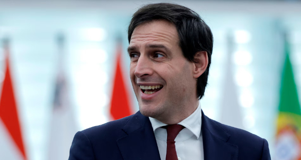 Wopke Hoekstra, the EU climate commissioner, said that the bloc continues to ‘lead the way’ on climate action. Photograph: Ronald Wittek/EPA
