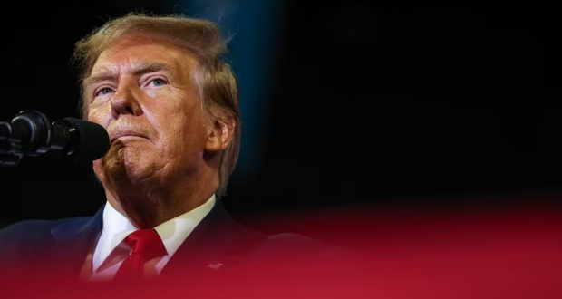 Republican presidential candidate and former U.S. President Donald Trump holds a campaign rally at Coastal Carolina University ahead of the South Carolina Republican presidential primary in Conway, South Carolina, U.S., February 10, 2024. REUTERS/Sam Wolfe