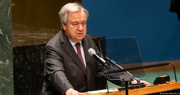Guterres, seen here in New York, says the Security Council has failed to respond properly to the conflicts in Ukraine and GazaImage: Lev Radin/Pacific Press/picture alliance